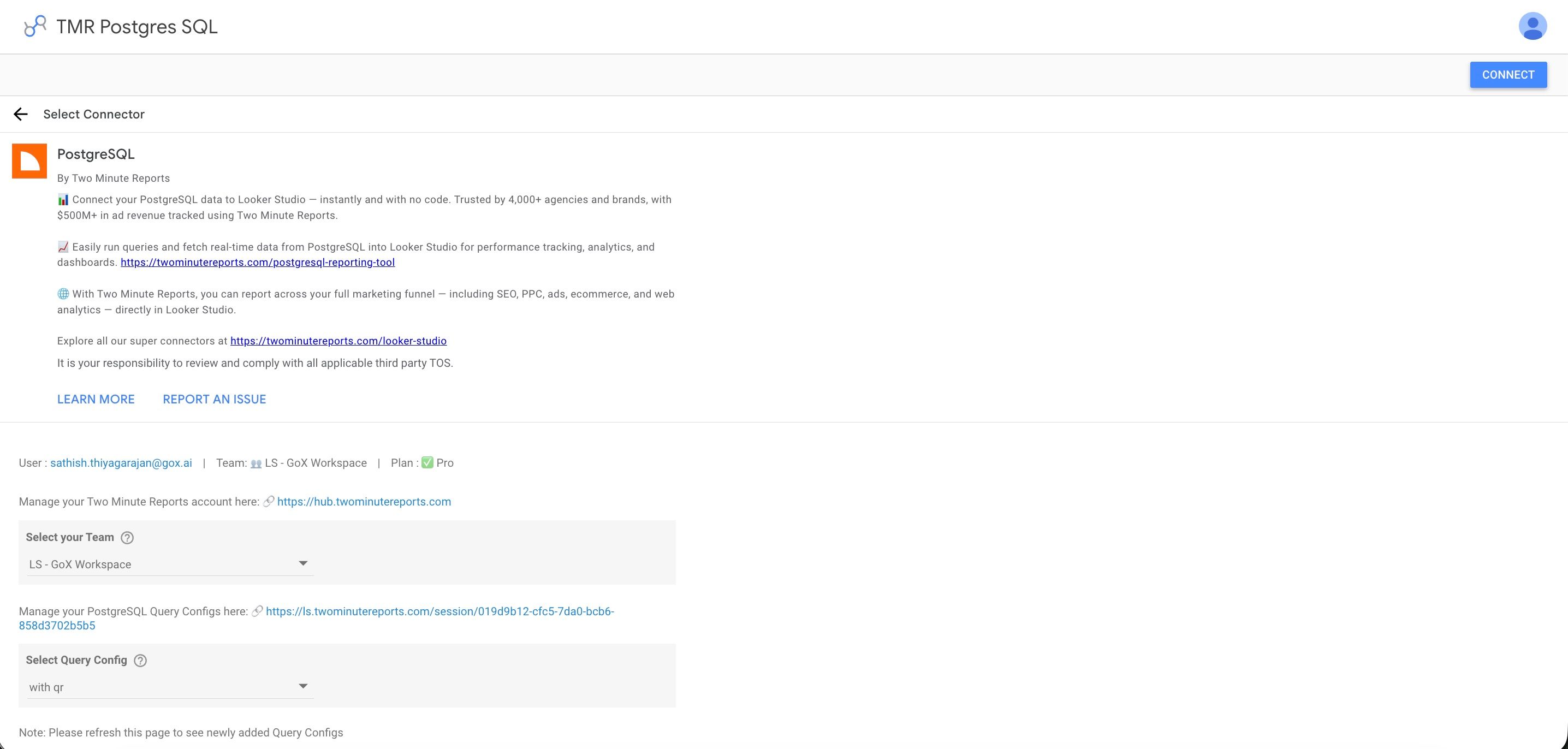 Select Query Config