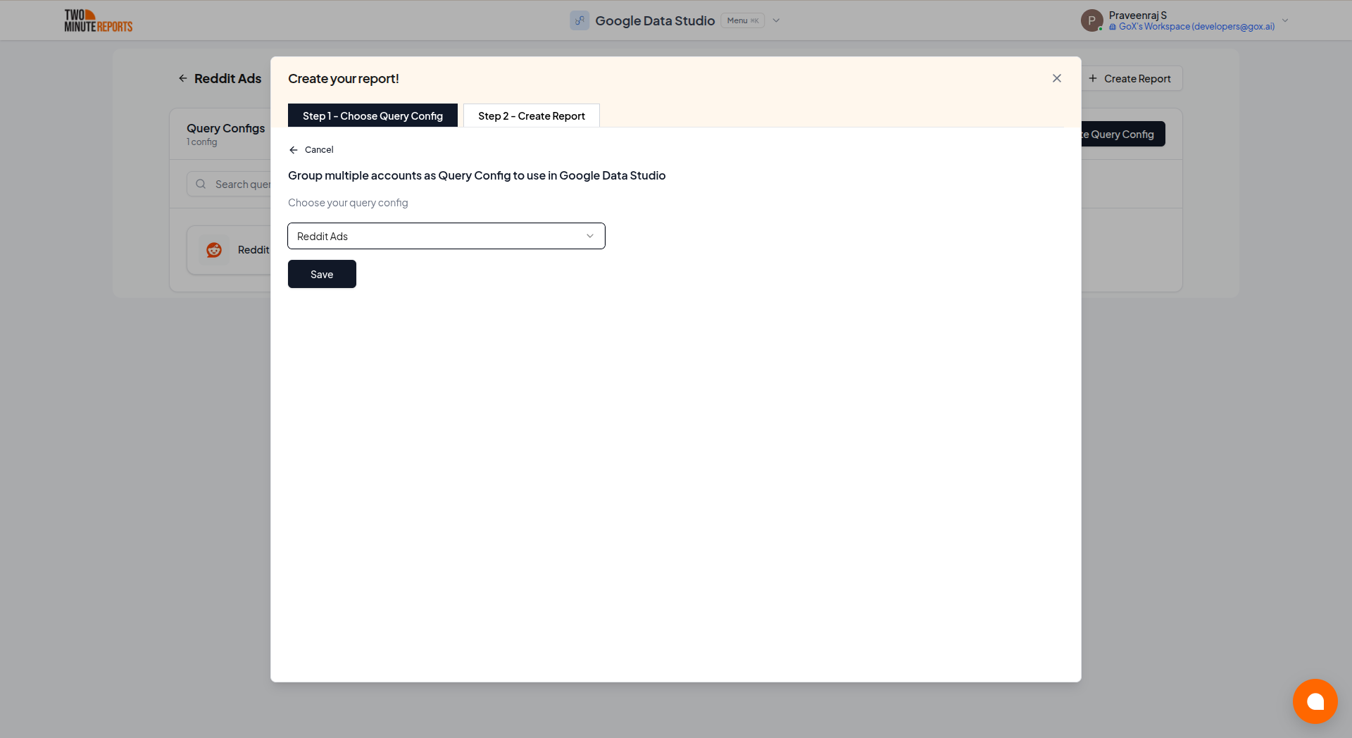 Choose Query Config
