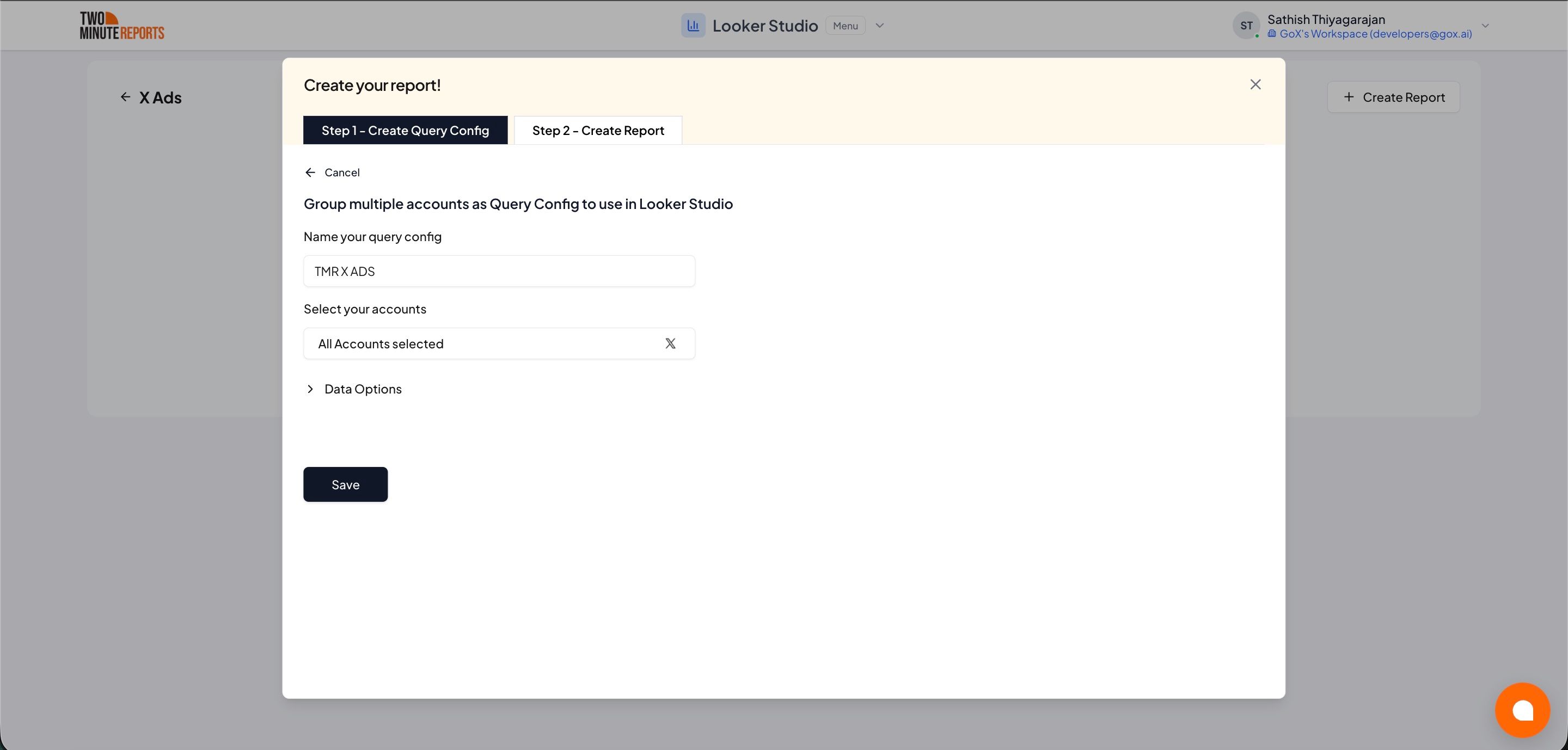 Create Query Config