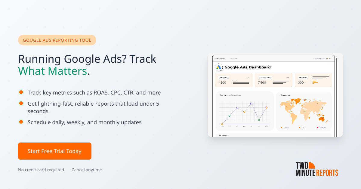 Best Google Ads Reporting Tool Two Minute Reports