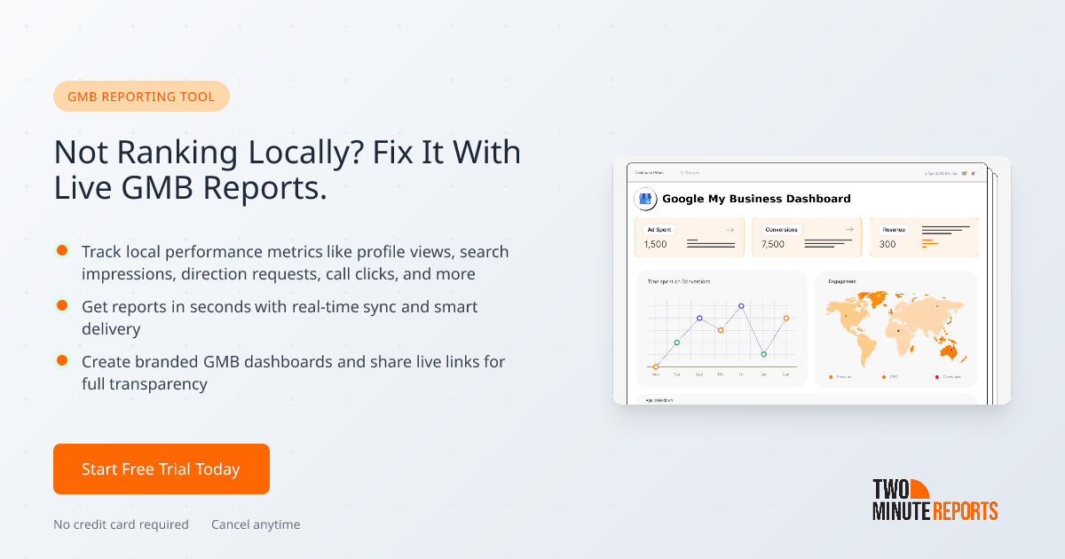 GMB Reporting Tool | Automate Fast, Interactive Dashboards in Minutes